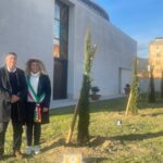 I cipressi donati dal Rotary a Monsummano piantati accanto alla nuova chiesa di Cintolese